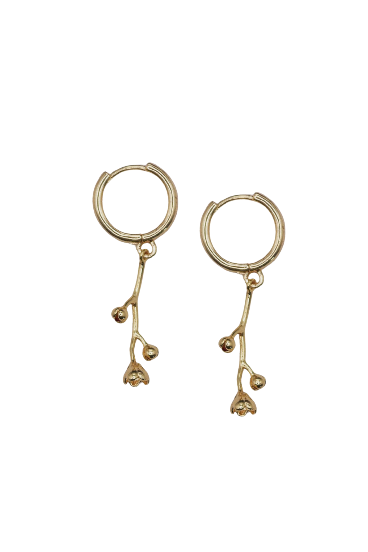 Flower Stem Mini Hoops