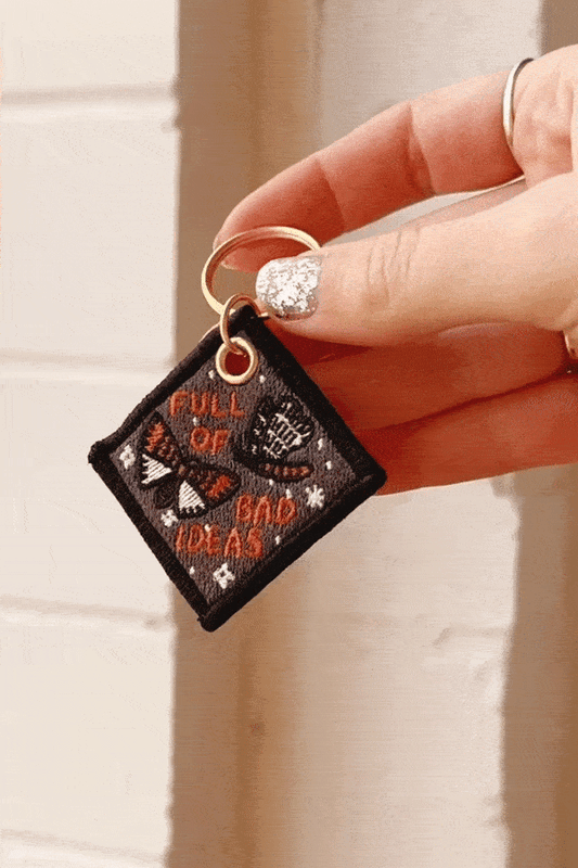 Full of Bad Ideas Embroidered Keychain