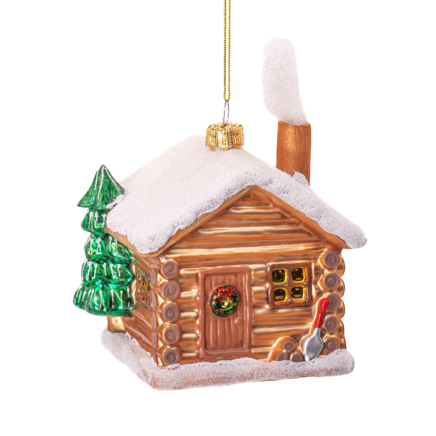 Christmas Cabin Shaped Bauble