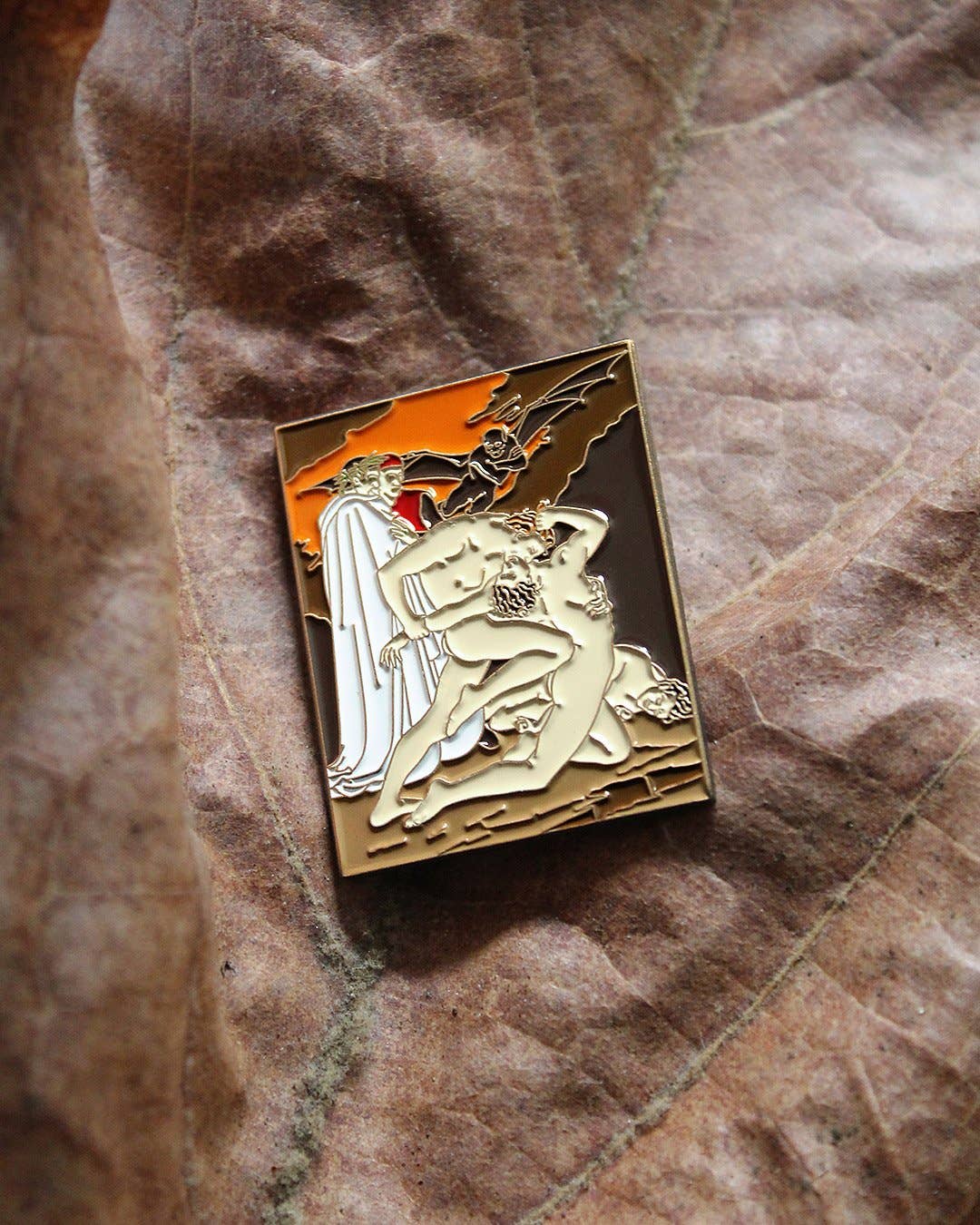 Dante and Virgil in Hell • Enamel Pin