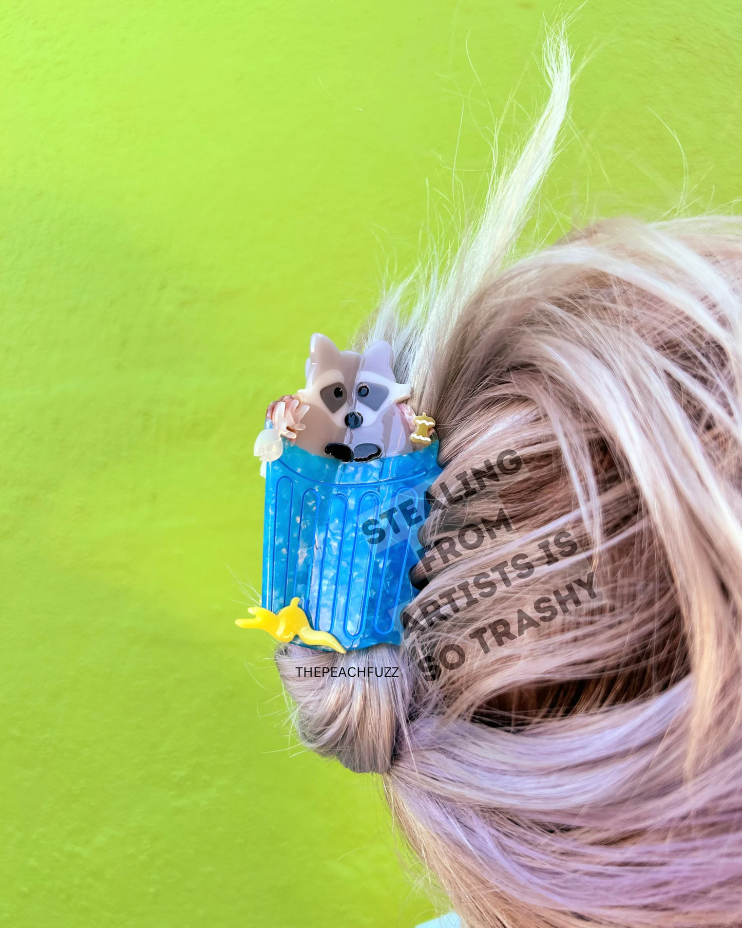 Trash Panda Raccoon Hair Claw