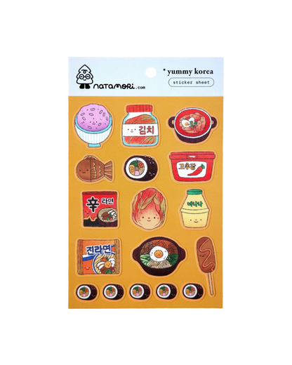 Yummy Korea Sticker Sheet