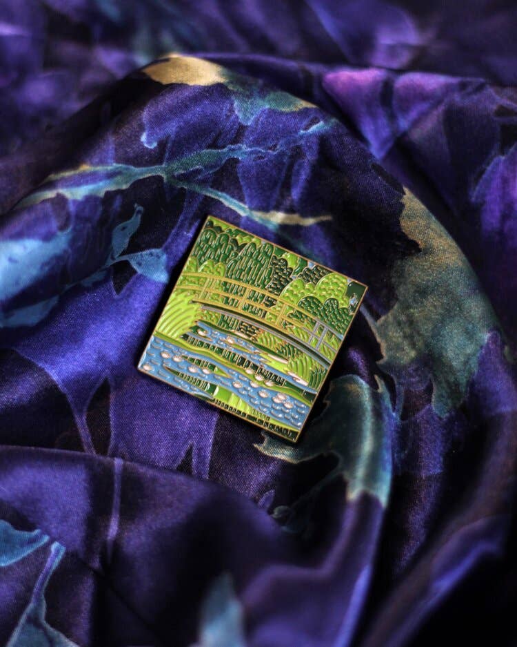 Water Lilies and Japanese Bridge • Enamel Pin