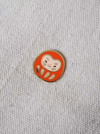 Daruma Enamel Pin