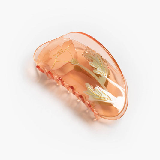 California Poppy Wildflower Hair Claw