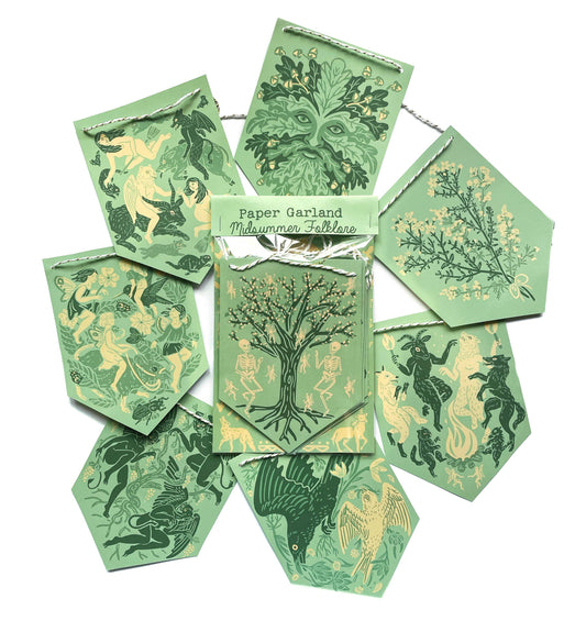 Midsummer Folklore Paper Garland 