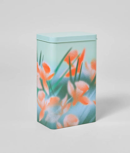 Flowers Coffee Tin