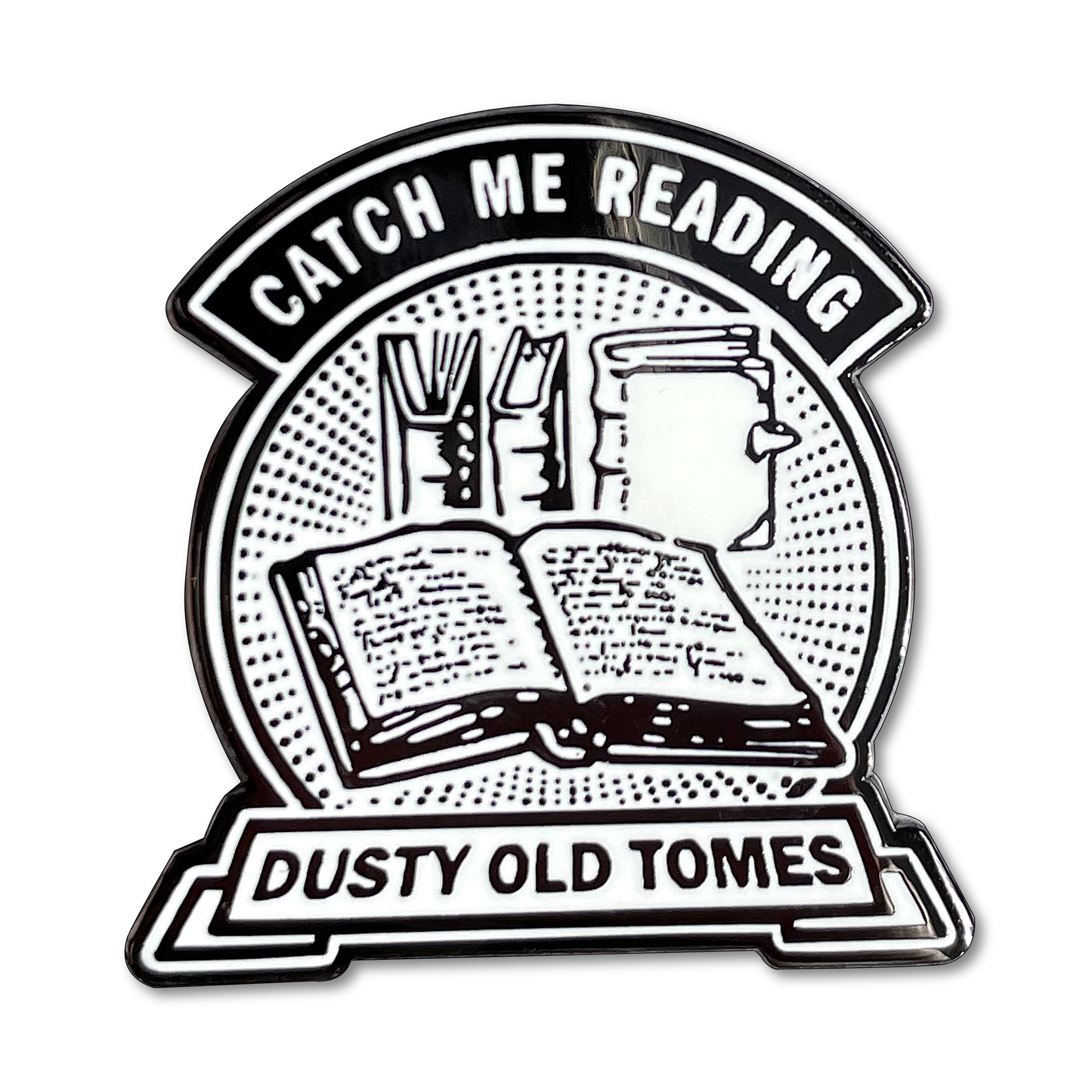 Dusty Old Tomes Pin