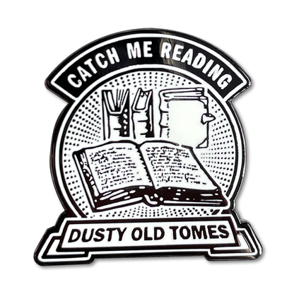 Dusty Old Tomes Pin