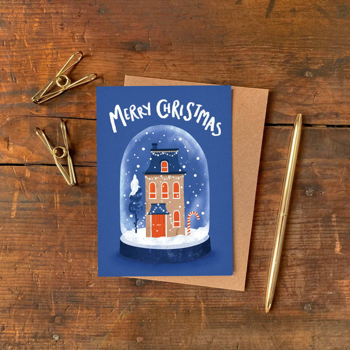 Christmas Snow Globe - Box of 8 Assorted Cards