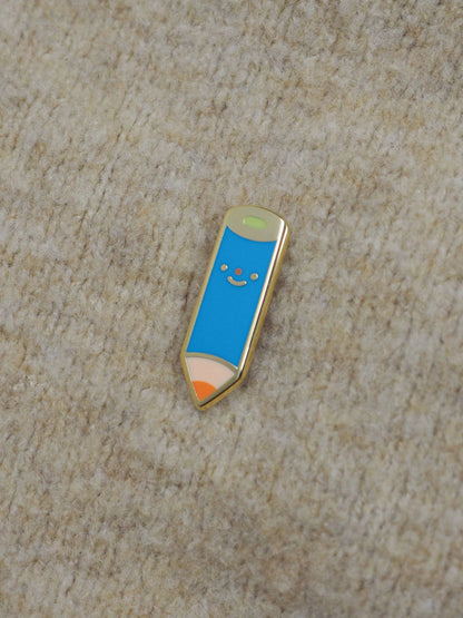 Blue Pencil Enamel Pin
