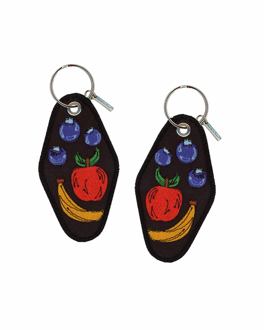 Fruit Embroidered Keychain