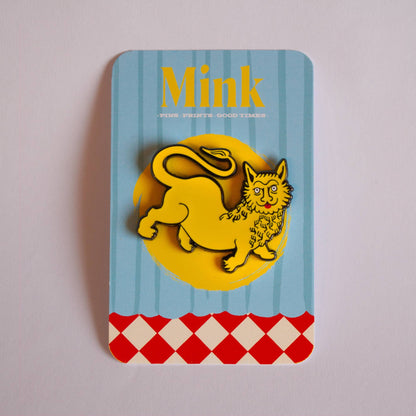 Dumb Medieval Lion Enamel Pin