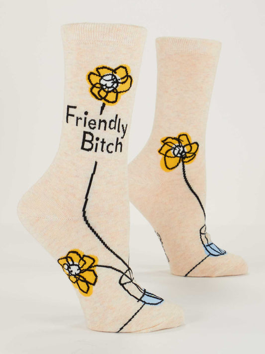 Friendly Bitch Women's Crew Socks