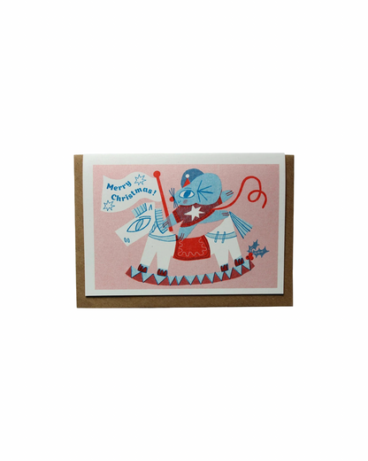 Xmas Mouse Riso Card