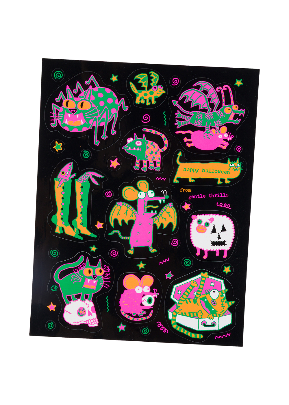 Gentle Thrills Spooky Scary Sticker Sheet