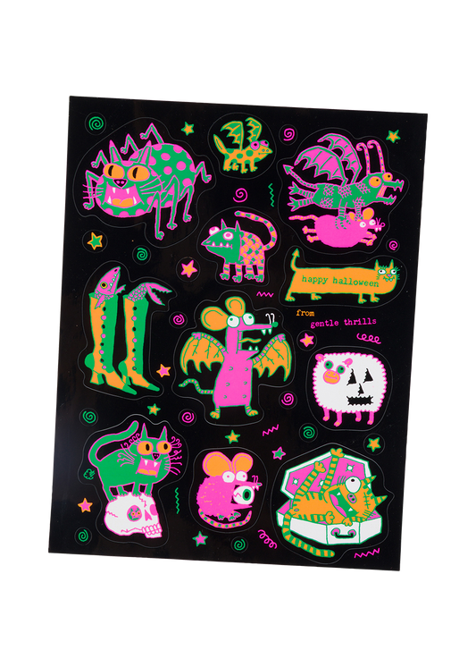 Gentle Thrills Spooky Scary Sticker Sheet
