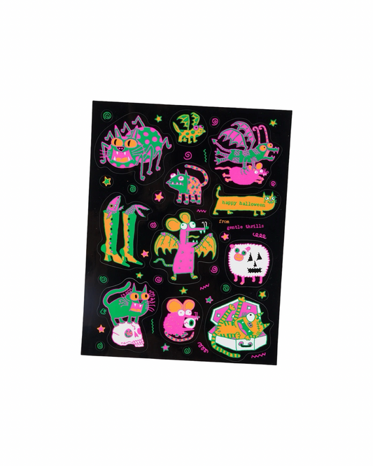 Gentle Thrills Spooky Scary Sticker Sheet