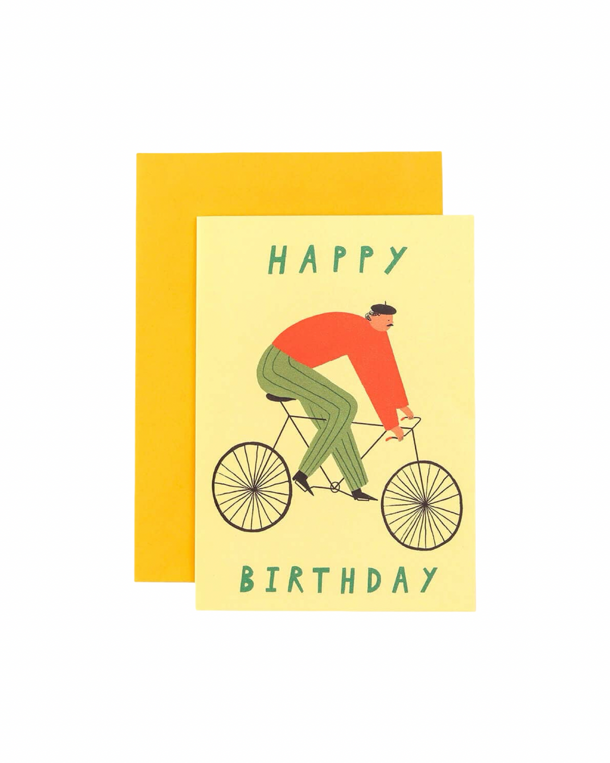 Cyclist Happy Birthday Card