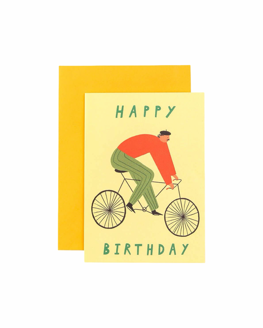 Cyclist Happy Birthday Card