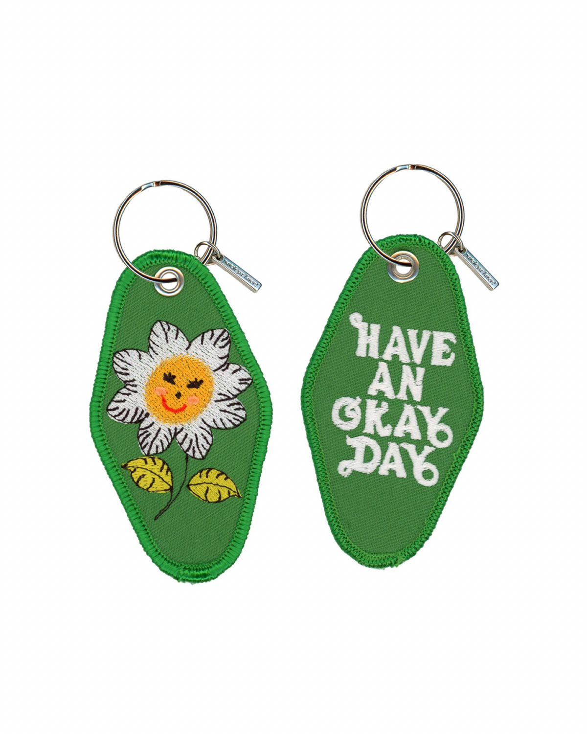 Have an Okay Day Embroidered Keychain