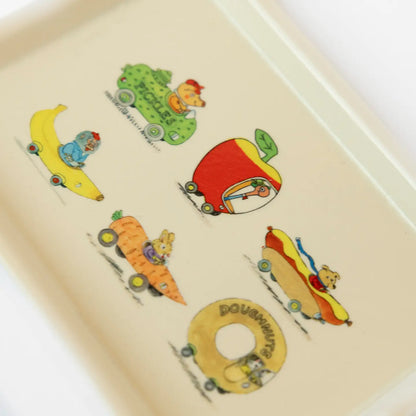 Busy Town Vintage Style Tray