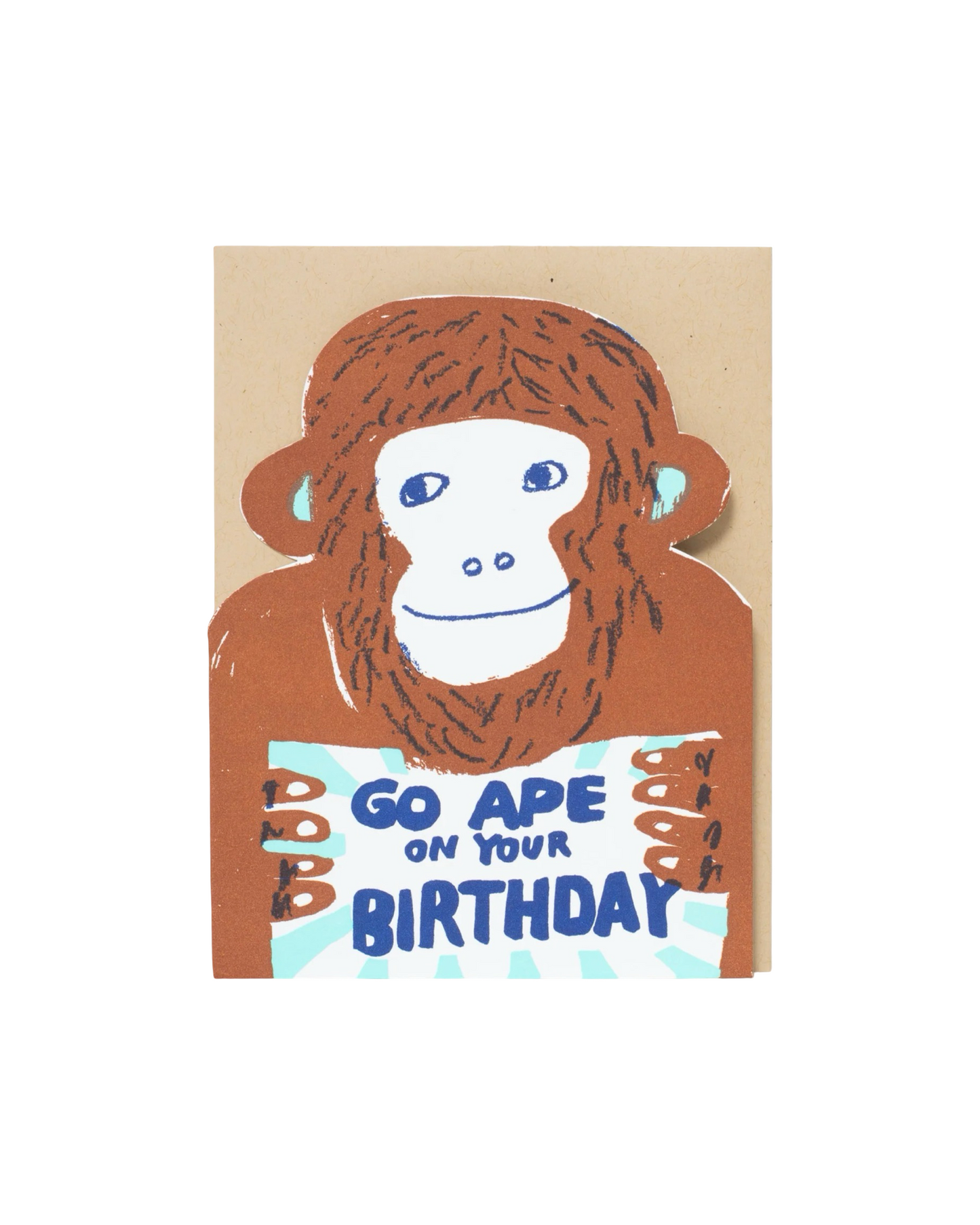 Go Ape Die-Cut Card