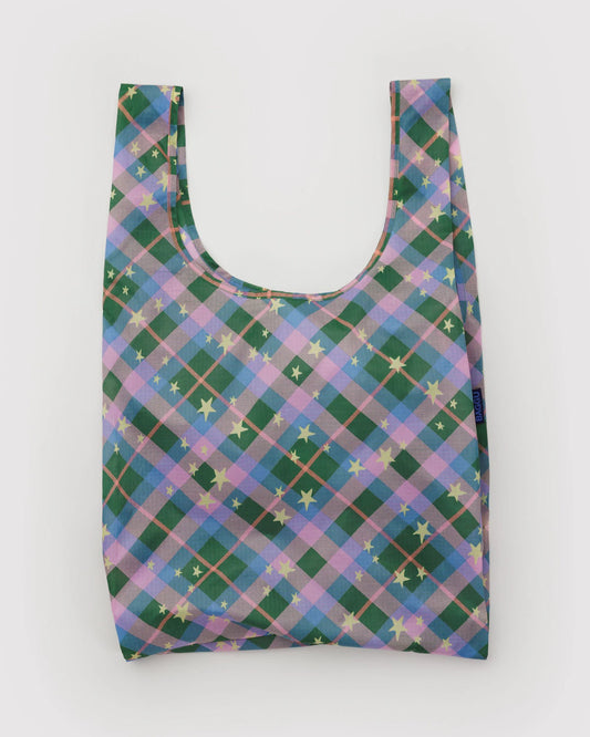 Standard Baggu : Green Star Plaid