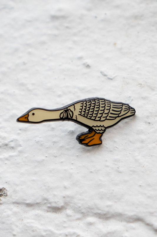 Reaching Enamel Pin