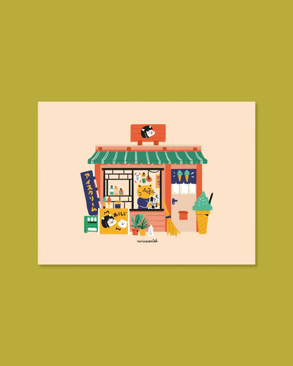 Ice Cream Shop Print