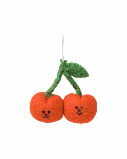 Cherries Felt Decoration