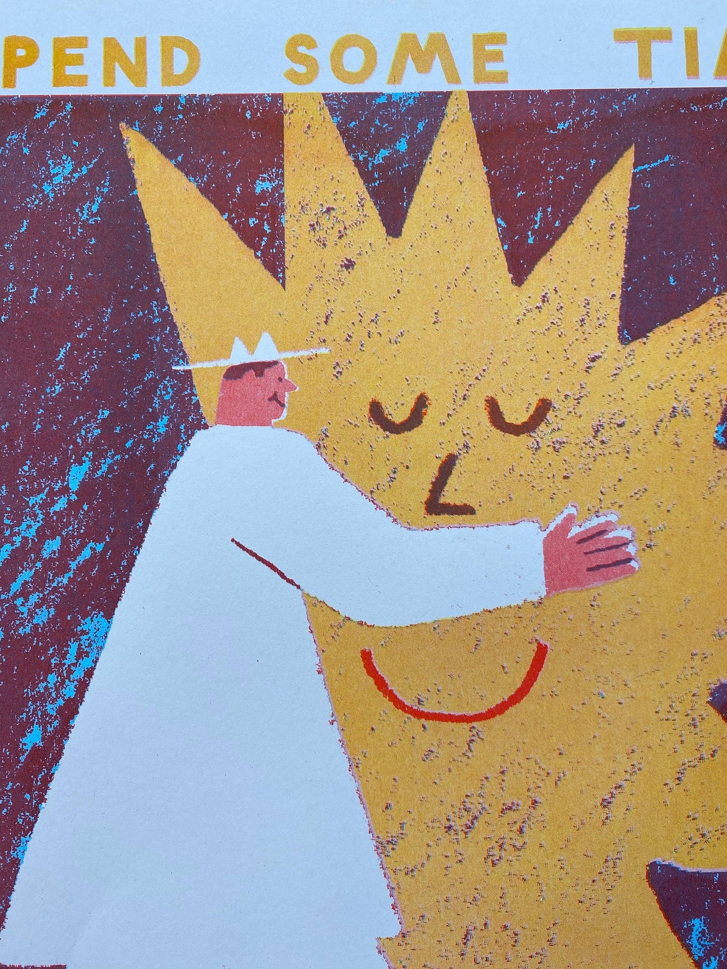 Spend Some Time With The Sun A3 Riso Print