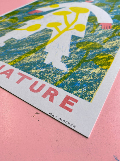 Surround Yourself With Nature A3 Riso Print