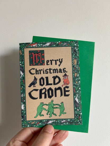 Merry Christmas Old Crone Christmas Card