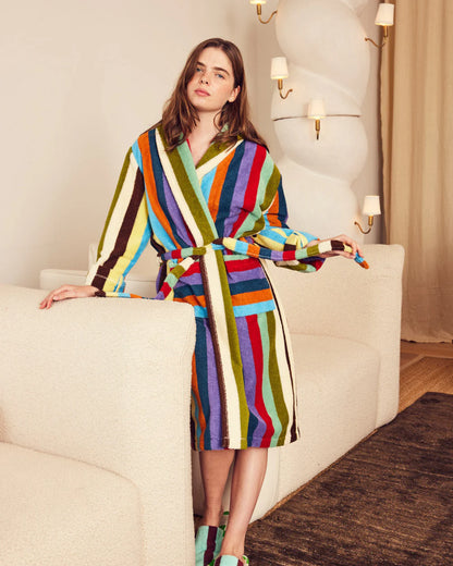 Eucalyptus Stripe Bathrobe