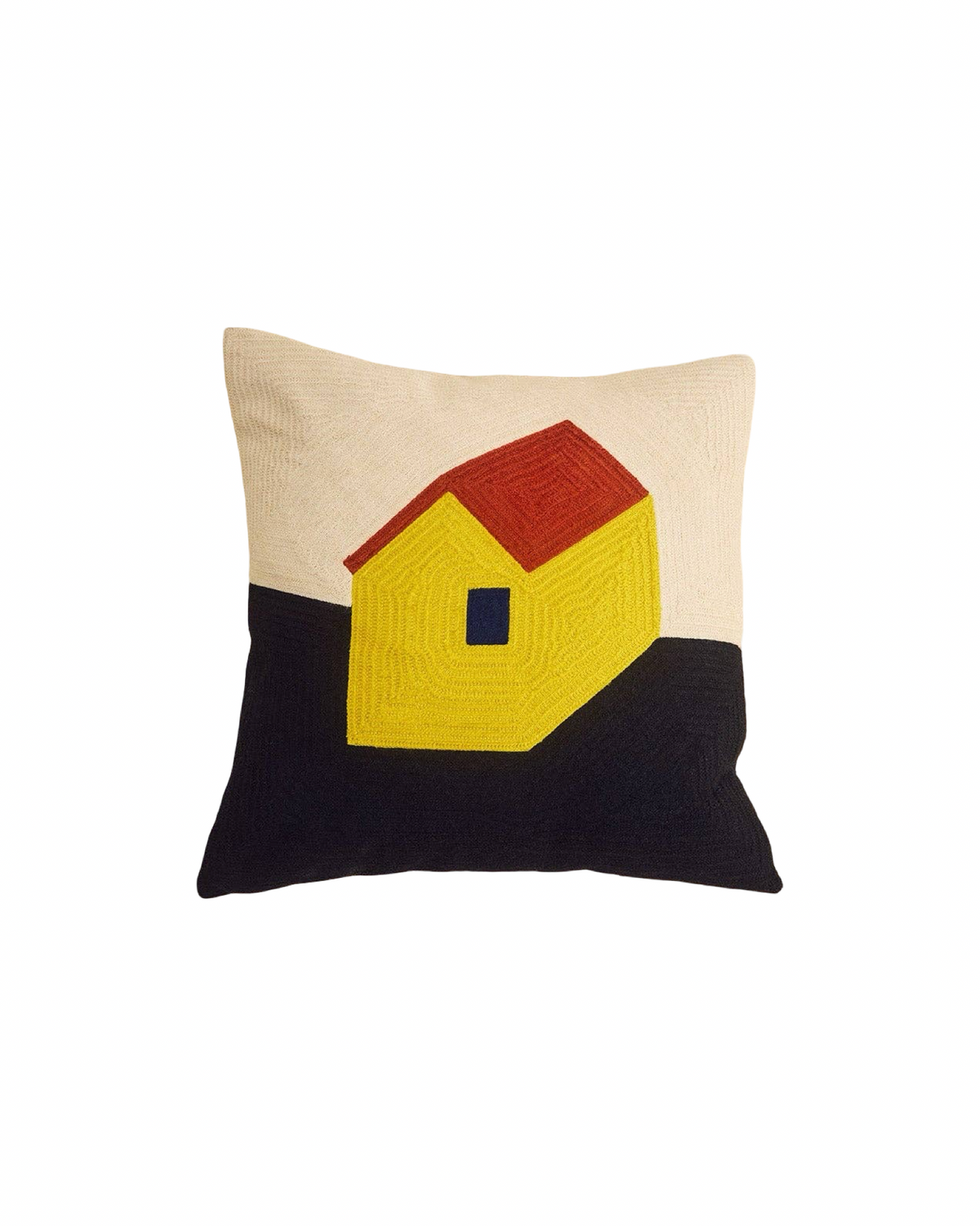 House Embroidered Pillow