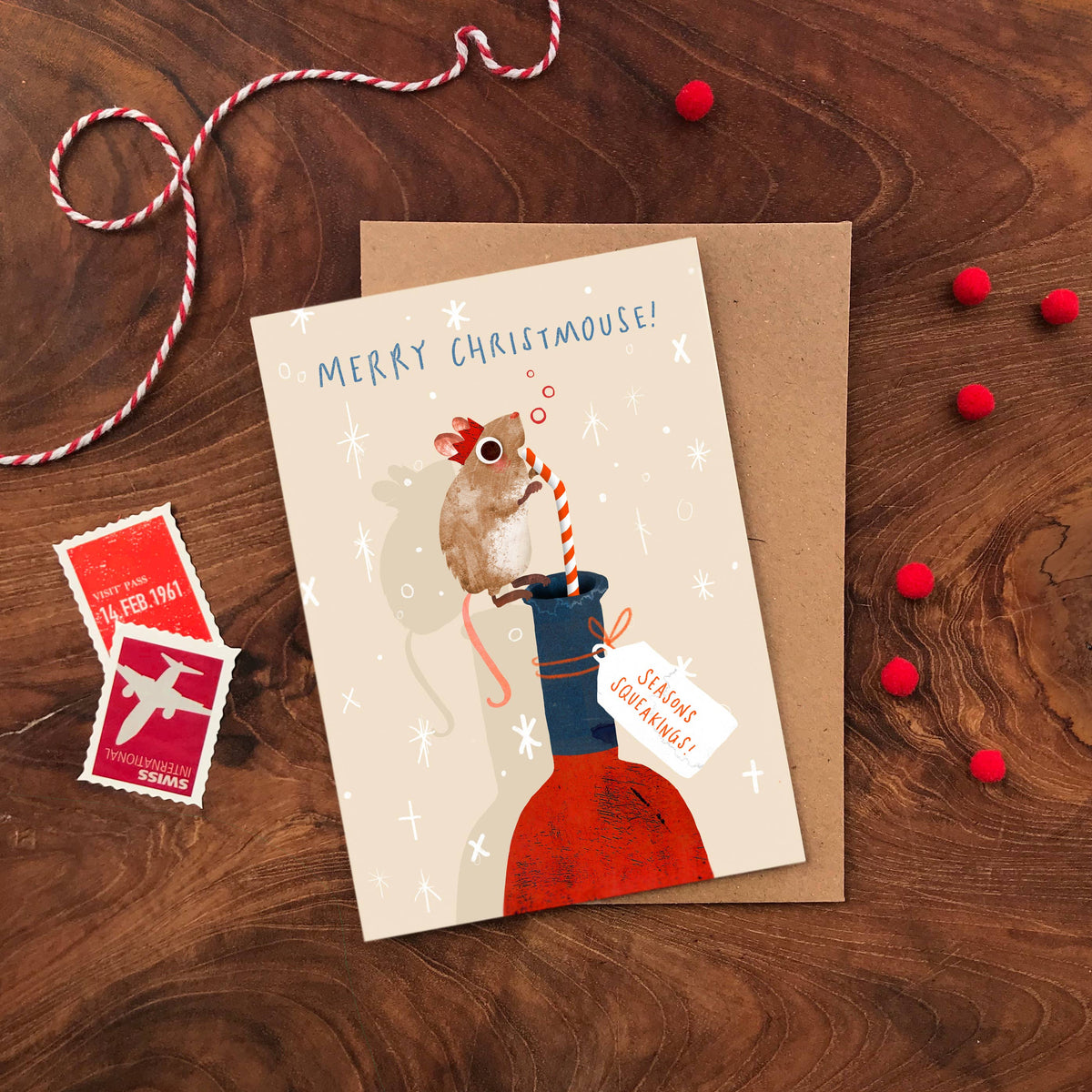 Christmas Mice - Box of 8 Assorted Cards