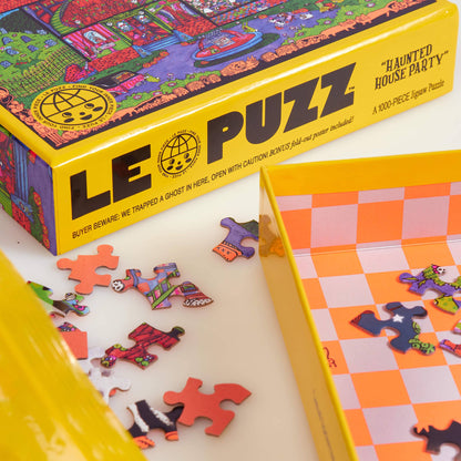 Le Puzz Haunted House Party Jigsaw & Zine **coming soon