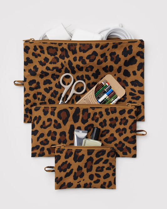 Leopard Print Flat Pouch