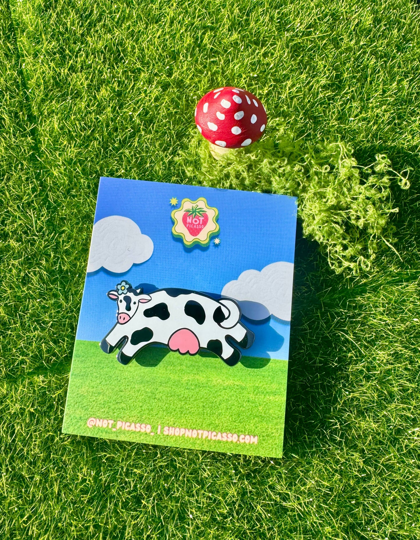 Honey Moo Moo Enamel Pin