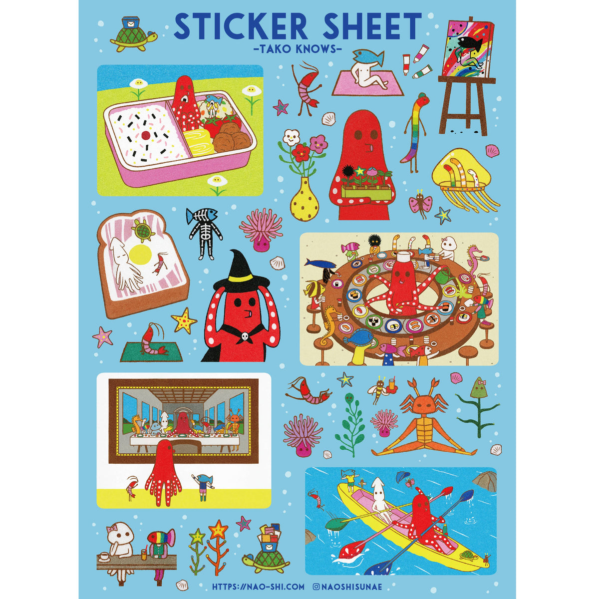 TAKO KNOWS Sticker Sheet