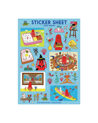 TAKO KNOWS Sticker Sheet