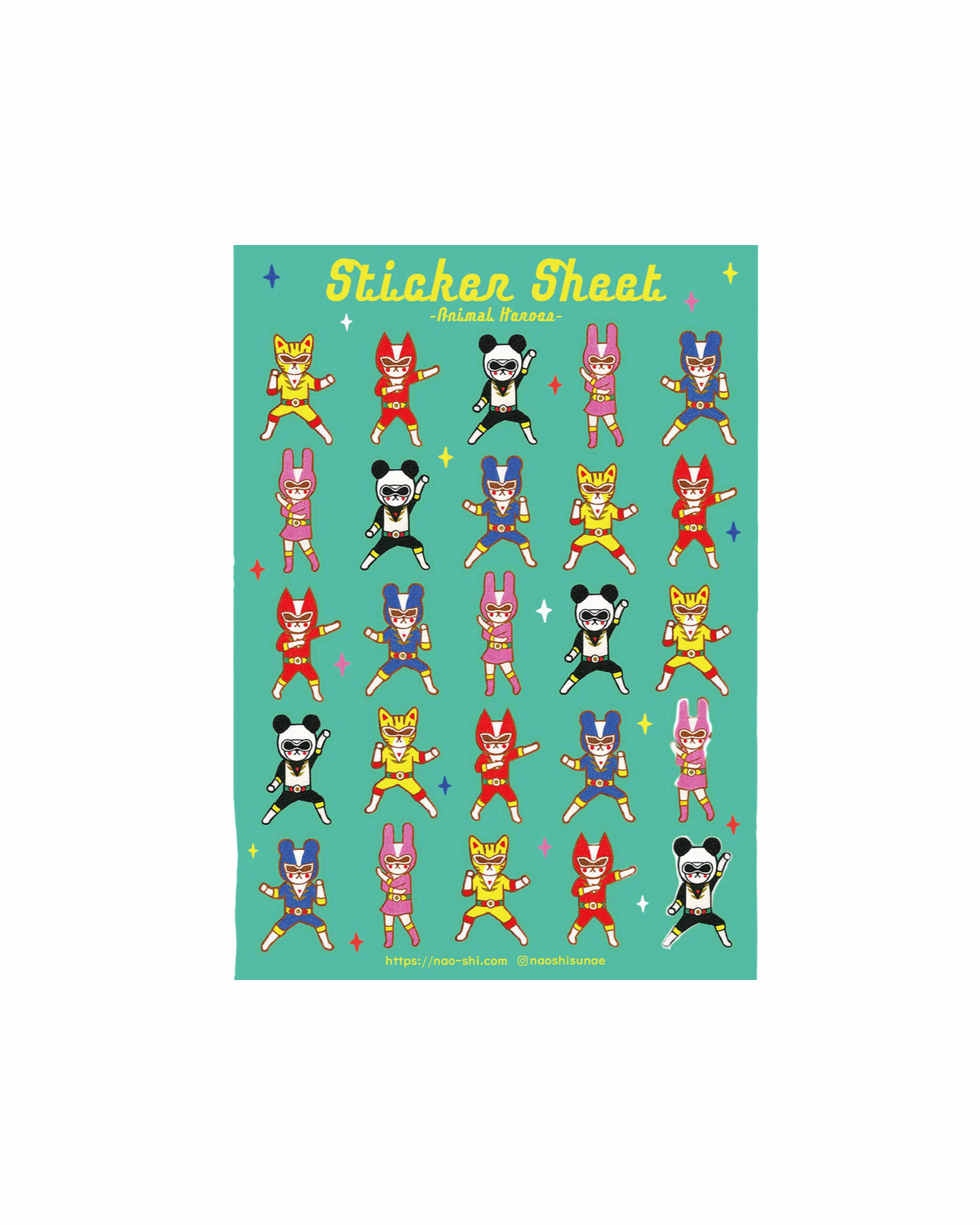 Animal Heroes Sticker Sheet