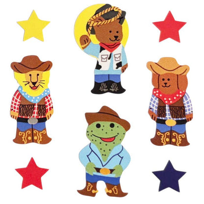 Cowboy Animals Sticker Sheet