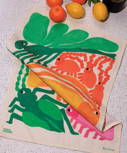 Insects Tea Towel