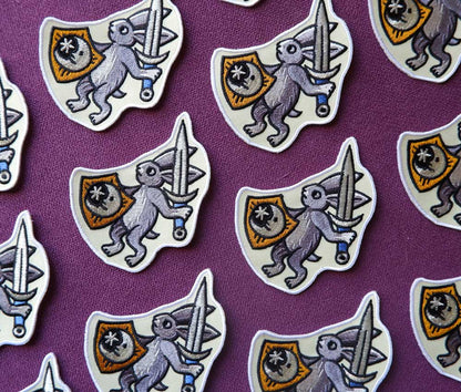 Medieval Warrior Rabbit  Patch