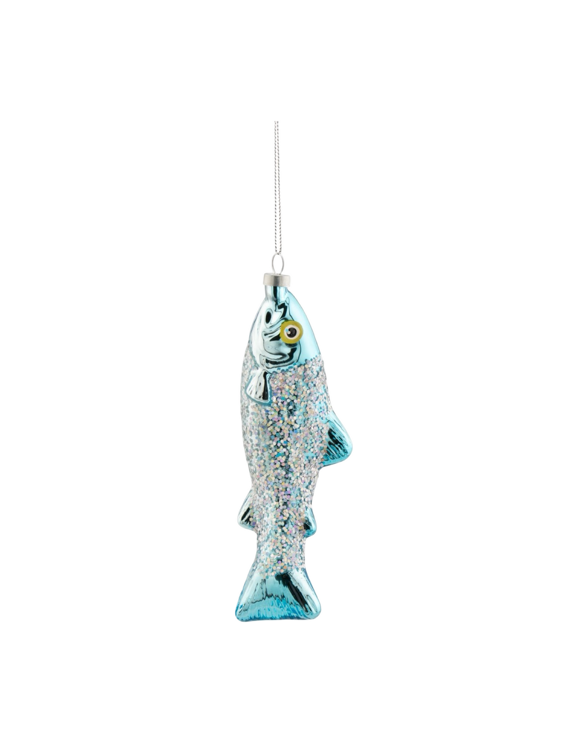 Silver Sardine Shaped Bauble