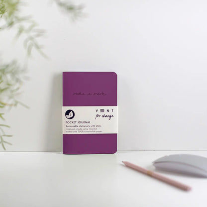 Make A Mark Recycled Leather Pocket Journal