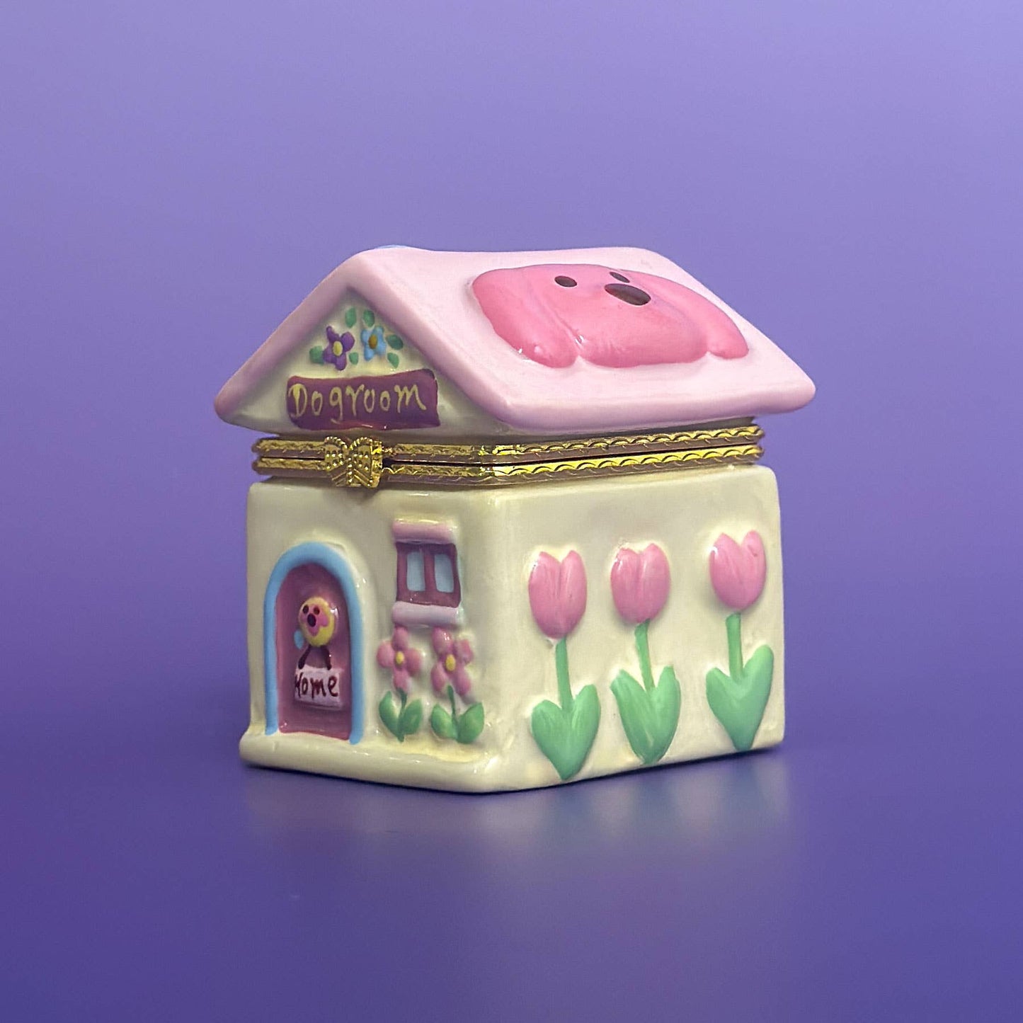 Puppy Cottage Trinket Box