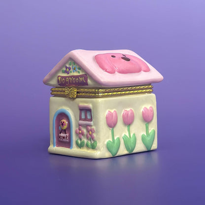 Puppy Cottage Trinket Box